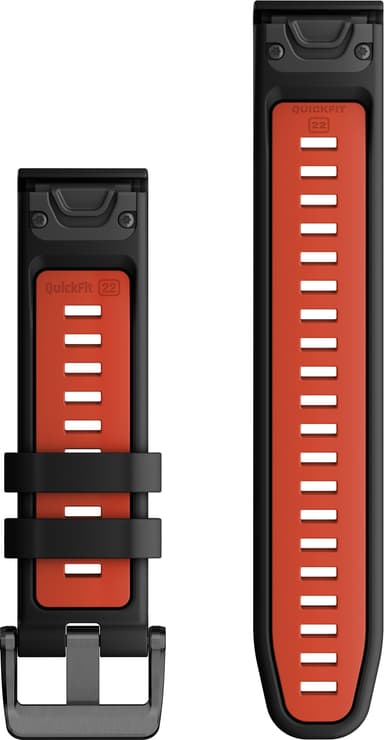 Garmin 22 mm QuickFit Silikon klockarmband (röd)