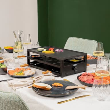 Princess Raclette 162655  Black Steel Raclette för 8pers