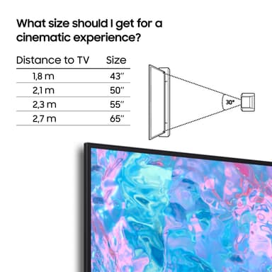 Samsung 43" CU6905 4K LED Smart TV (2024)