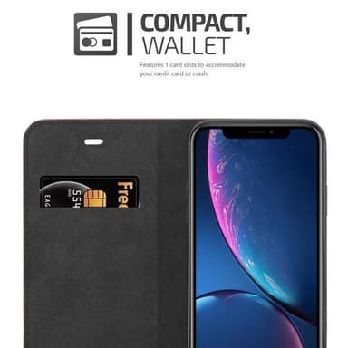 iPhone XR Plånboksfodral Skal (Svart)