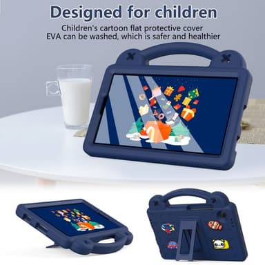 Till Samsung Galaxy Tab A9 EVA Foam Stand Skal Fodral - MörkBlå