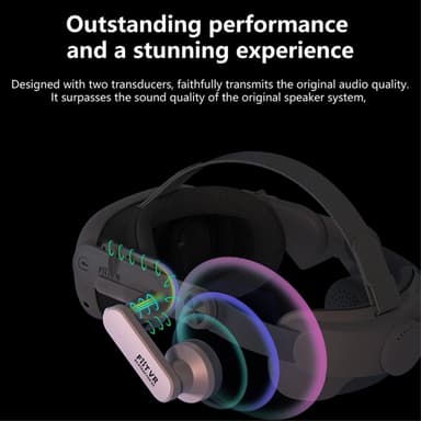 Meta Quest 3 FIIT VR T300 Plus Pannband Frontskydd Hörselkåpor
