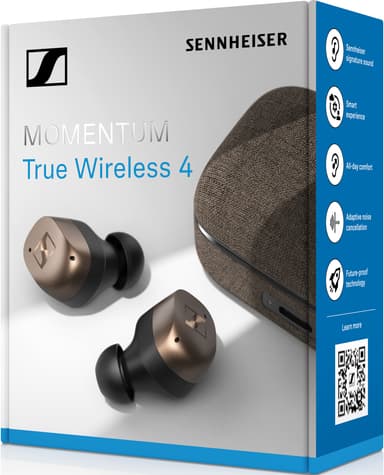 Sennheiser Momentum 4 True Wireless in-ear hörlurar (svart koppar)