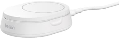 Belkin BoostCharge Pro Qi2 15W magnetisk konvertibel laddare (vit)