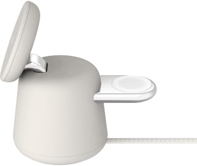 Belkin BoostCharge Pro 2in1 MagSafe 15W trådlös laddare (sand)