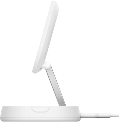 Belkin BoostCharge Pro Qi2 15W magnetisk konvertibel laddare (vit)