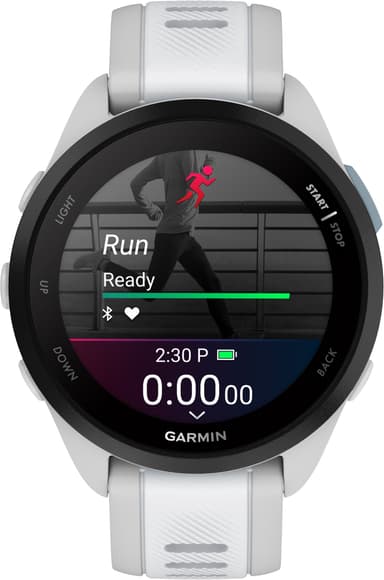 Garmin Forerunner 165 sportklocka 43mm (vit)