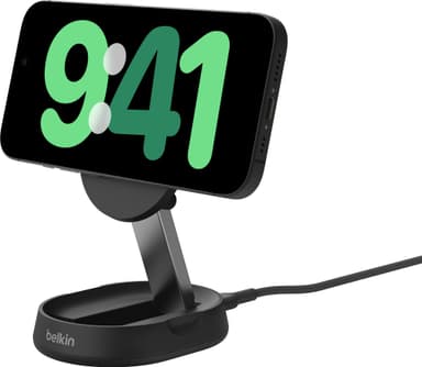 Belkin BoostCharge Pro Qi2 15W magnetisk konvertibel laddare (svart)