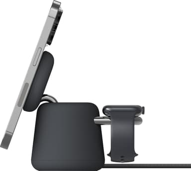 Belkin BoostCharge Pro 2in1 MagSafe 15W trådlös laddare (svart)
