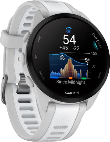 Garmin Forerunner 165 sportklocka 43mm (vit)