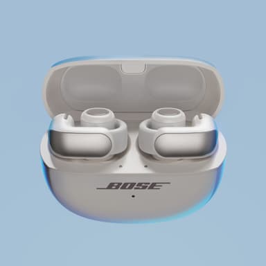 Bose Ultra Open Earbuds trådlösa in-ear-hörlurar (white smoke)