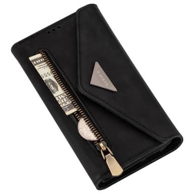 SKALO Samsung S24 Evelope Clutch 8-Fack - Svart