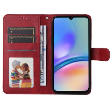 SKALO Samsung A05s 4G PU-Läder Plånboksfodral - Röd