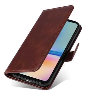 SKALO Samsung A05s 4G PU-Läder Plånboksfodral - Brun