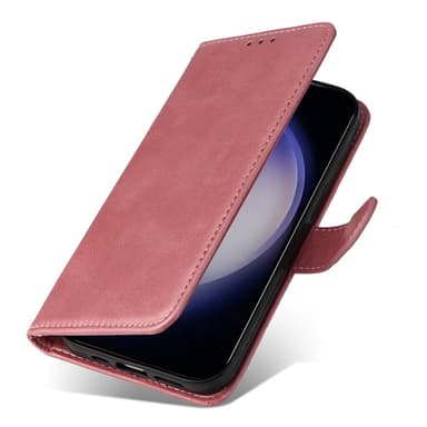 SKALO Samsung S24+ PU-Läder Plånboksfodral - Rosa
