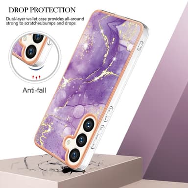 SKALO Samsung S24 Marmor TPU-skal - Motiv 1