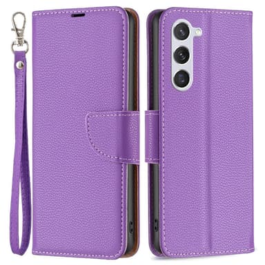 SKALO Samsung S24 Litchi Plånboksfodral - Lila