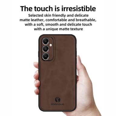 SKALO Samsung A05s 4G ANNYOJO PU-Läder Skal - Brun