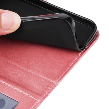 SKALO Samsung S24 PU-Läder Plånboksfodral - Rosa