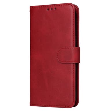 SKALO Samsung S23 FE PU-Läder Plånboksfodral - Röd