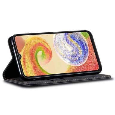 SKALO Samsung S24 Jeans Plånboksfodral - Svart