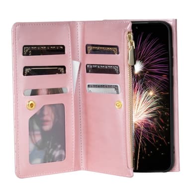 SKALO Samsung S24 Evelope Clutch 8-Fack - Roséguld