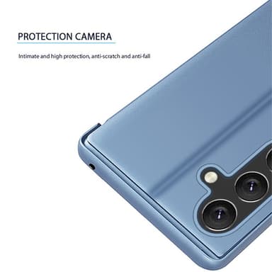 SKALO Samsung A05s 4G Clear View Spegel fodral - Blå