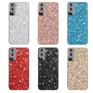SKALO Samsung S24 Glitter TPU Skal - Guld