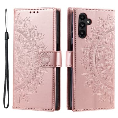 SKALO Samsung S23 FE Mandala Plånboksfodral - Roséguld