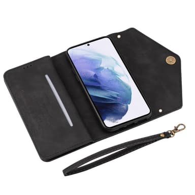 SKALO Samsung S24 Evelope Clutch 8-Fack - Svart
