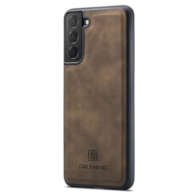 DG.MING Samsung S24 Premium PU-Läder Hybrid Skal - Brun