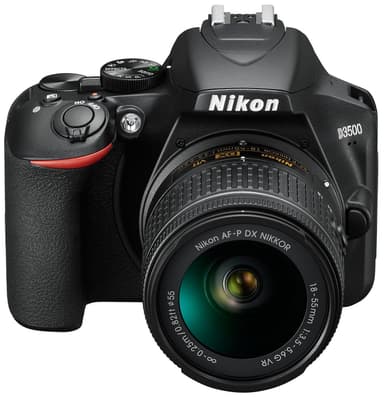 Nikon D3500 systemkamera + AF-P DX Nikkor 18–55 mm zoomobjektiv