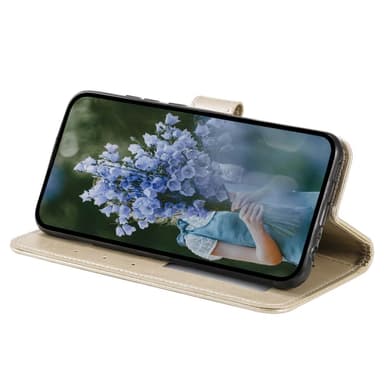 SKALO Samsung S23 FE Mandala Plånboksfodral - Guld