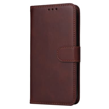 SKALO Samsung S24 PU-Läder Plånboksfodral - Brun