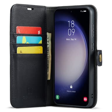 DG MING Samsung S23 FE 2-i-1 Magnet Plånboksfodral - Svart
