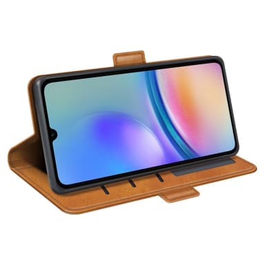 SKALO Samsung A05s 4G Premium Plånboksfodral - Ljusbrun