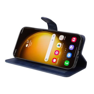 SKALO Samsung S24 Ultra PU-Läder Plånboksfodral - Blå