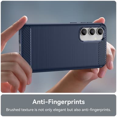 SKALO Samsung S23 FE Armor Carbon Stöttåligt TPU-skal - Blå