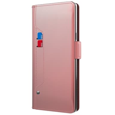 SKALO Samsung S24 Korthållare Spegel Plånbok - Roséguld