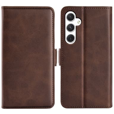 SKALO Samsung S24 Premium Plånboksfodral - Brun