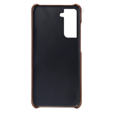 SKALO Samsung S24 PU Läder Skal med Korthållare/Plånbok - Brun