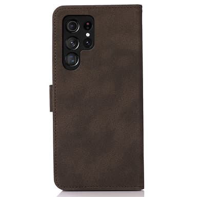 SKALO Samsung S24 Ultra KHAZNEH Plånboksfodral i PU-Läder - Brun