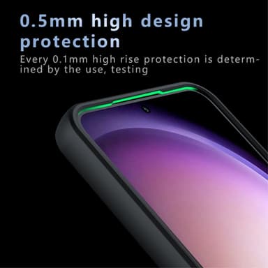 SKALO Samsung S24 Skin-touch Hybrid Skal - Svart