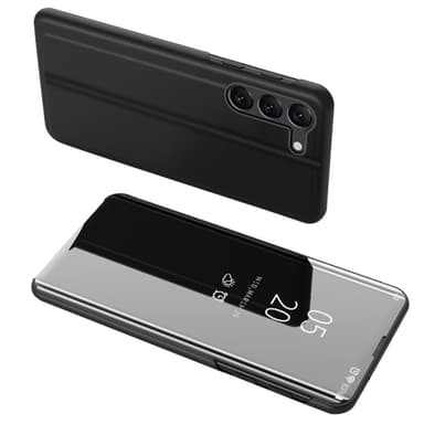 SKALO Samsung S24+ Clear View Spegel fodral - Svart
