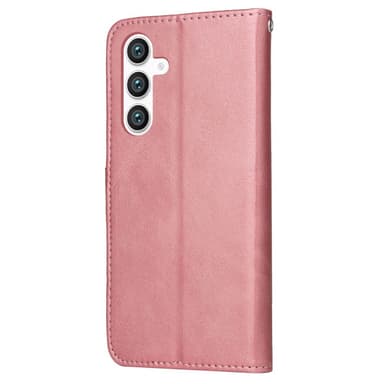 SKALO Samsung S23 FE PU-Läder Plånboksfodral - Rosa