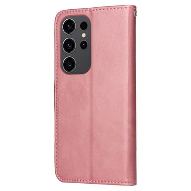 SKALO Samsung S24 Ultra PU-Läder Plånboksfodral - Rosa