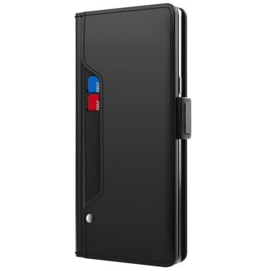 SKALO Samsung S24 Korthållare Spegel Plånbok - Svart