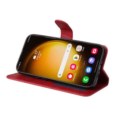 SKALO Samsung S24 Ultra PU-Läder Plånboksfodral - Röd