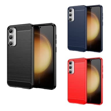 SKALO Samsung S23 FE Armor Carbon Stöttåligt TPU-skal - Svart