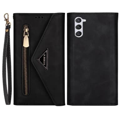 SKALO Samsung S24 Evelope Clutch 8-Fack - Svart